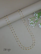 KY1011941- Double Layer Beaded Long Chain Necklace 2-Zilmor